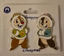 LAST ONE - Disney 2025 Disneyland Paris (DLP) Chip and Dale Winter Hoodie Pin