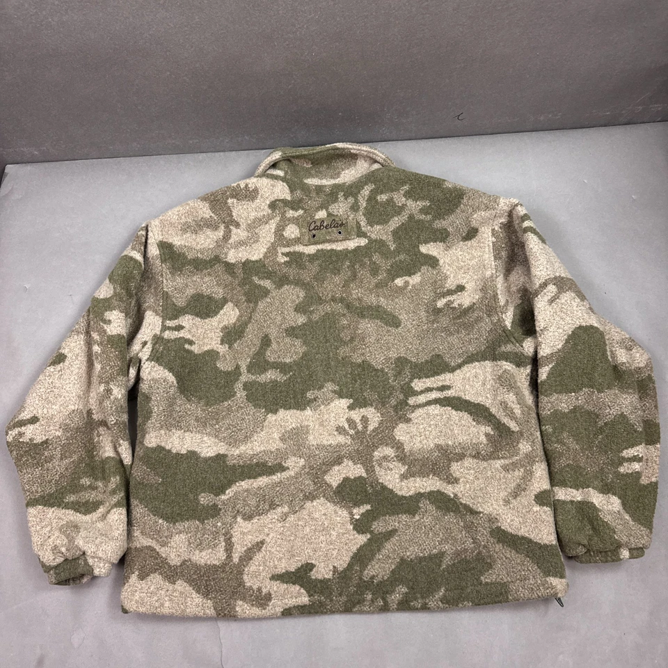 Cabelas Jacket Men Large Wooltimate Windshear Outfitter Camo 4Most See Descriptn - Image 2 of 4