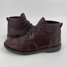 Danner Wolf Creek Chukka Dark Brown Leather Boots - Mens Size US 8.5 - Vibram