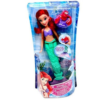 Disney Princess Ariel Doll Little Mermaid Color Change Sebastian Toy 2017 RARE
