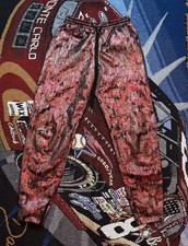 Markus Lupfer Jogger Pants Trousers Red Black Metallic Size XS RARE