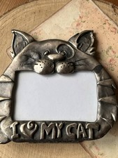 Vintage Cat Frame.  I Love My Cat On It