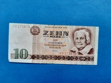 1 x 10 Mark der DDR / Geldschein Banknote von 1971 °°°