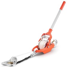 VEVOR Rope Puller 6614 lbs Capacity Come Along Winch 35 ft of 0.3 in Dia Rope