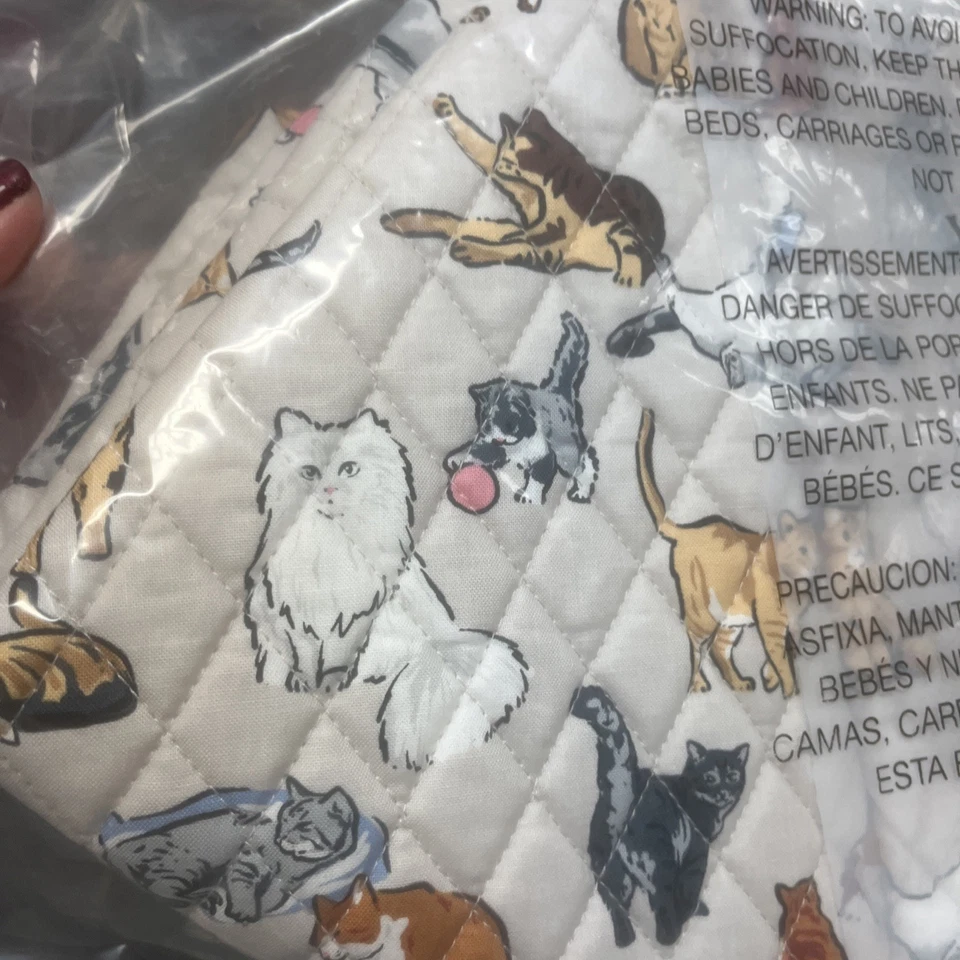 Bolso de Lona Vera Bradley A Cat's Life Extra Grande (XL) Traveler Nuevo con Etiquetas Foto 4 de 4