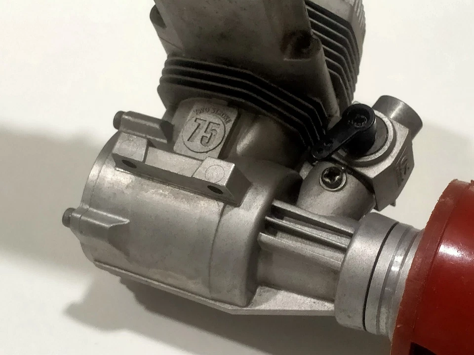 OS MAX 75 AX  RC AIRPLANE ENGINE  W/ E-4040 Power Box MUFFLER Master Air, Screw - Image 2 of 4