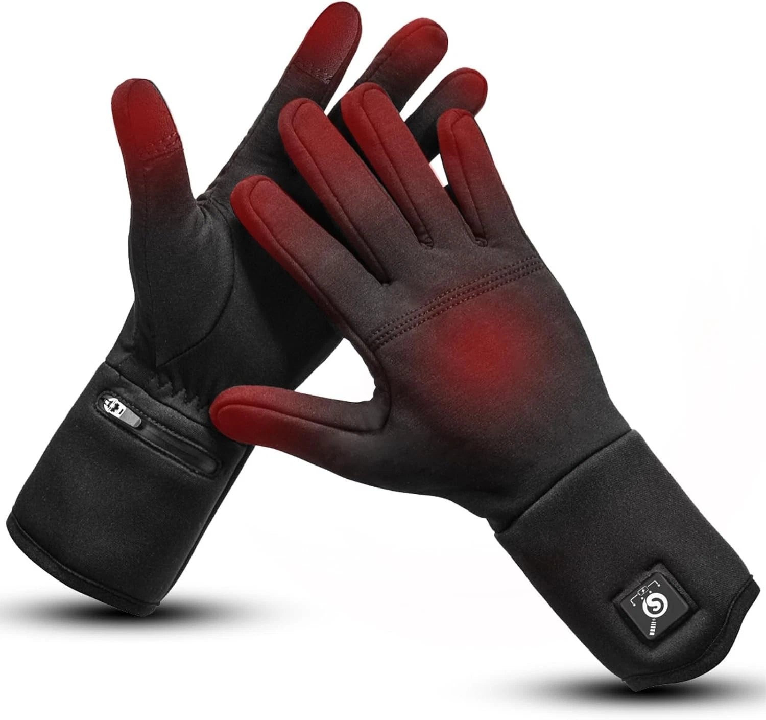 Day Wolf Snow Deer Black Heated Gloves Liners Rechargeable Thin Handwarmer
Opens in a new window or