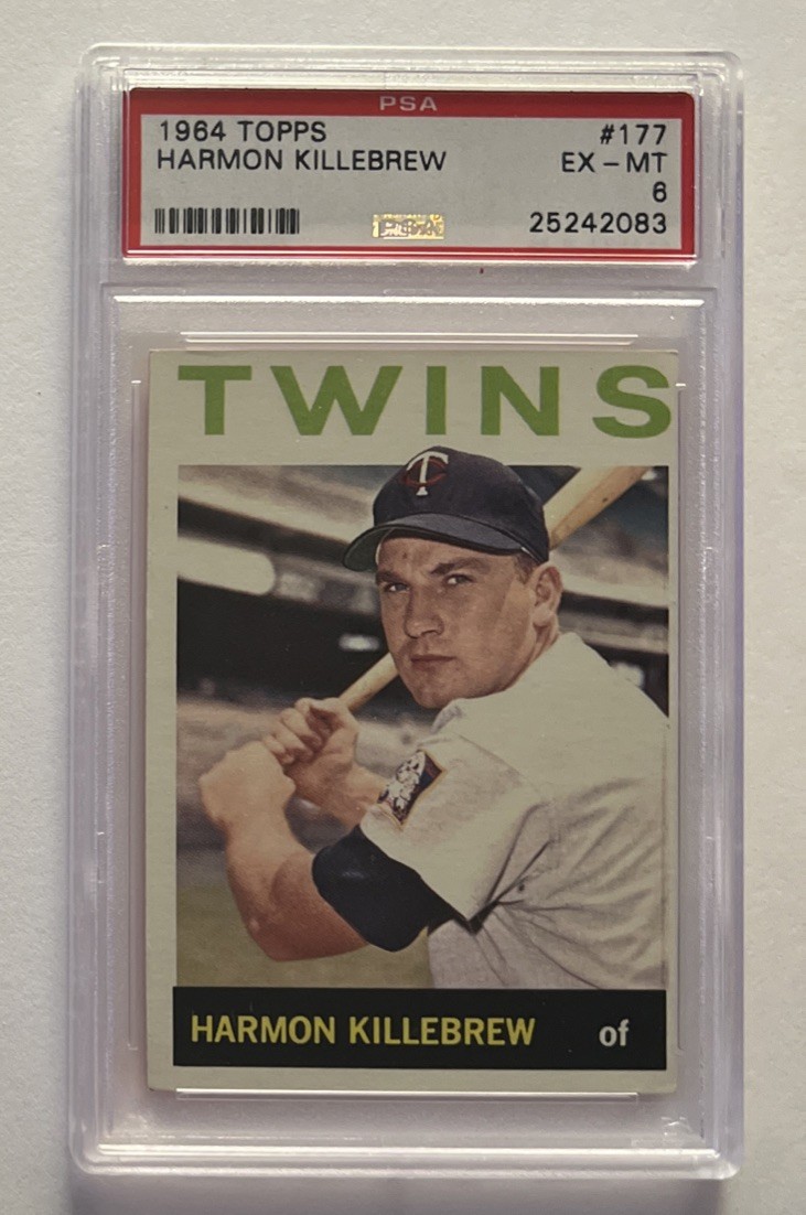 1964 TOPPS #177 HARMON KILLEBREW PSA 6 🔥 MINNESOTA TWINS HOF