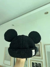 Original Disney 2025 Mickey New Style Plush Cap, Cabbage Hat, Winter Warm Cap