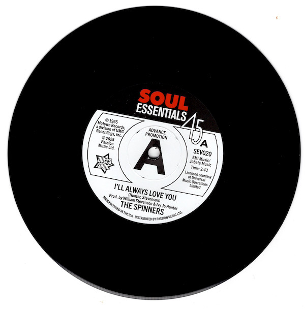 THE SPINNERS I'll Always Love You -Northern Soul DEMO 45 (Outta Sight) Listen 7""