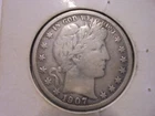 1907-O Barber Half Dollar All Liberty letters are Visible