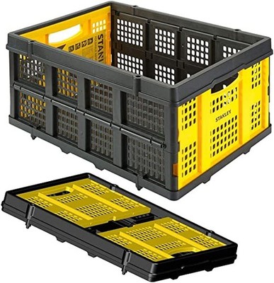 Stanley Klappkiste FT505 - Faltbare Einkaufskiste - Kapazität bis zu 25KG/ 50L -