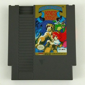 King's Knight Nintendo NES Authentic Original Cartridge Rogers Video Rental Case