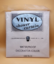 Vintage Retro Pink Shower Curtain Embossed Flowers 70x72 Vinyl 1993 Better Home