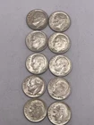 Roosevelt Dimes (10) All 1960’s P & D Mint Nice Coins AU  Lot #230