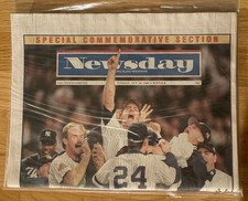 1996 NY YANKEES WORLD SERIES CHAMPIONSHIP - LI NEWSDAY Oct 29 COMMEMORATIVE 