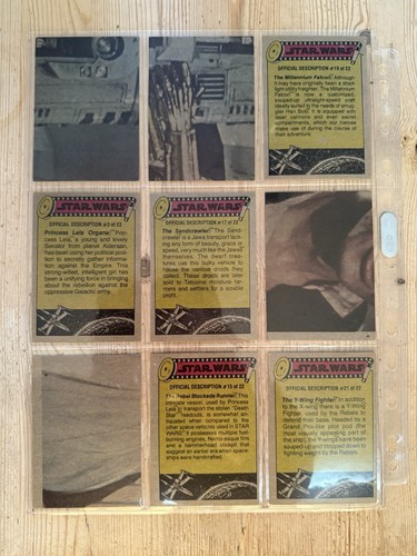 STAR WARS 1977 TOPPS TRADING CARDS US ISSUE YELLOW SET SERIES 3 VINTAGE - Picture 11 of 17