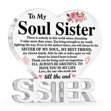 Soul Sister Gifts for Women, Friendship Gifts for Women Friends Soul Sister B...