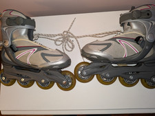 Womens Bladerunner Pro 78 Abec 5 Rollerblades Size 8 Grey Pink.