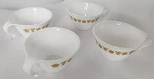 (Set Of 4) Corelle Butterfly Gold Hook Handle Cup Great Condition Vintage