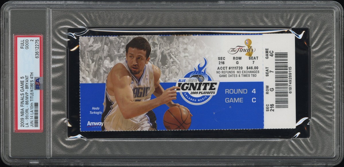 2009 NBA FINALS GAME 5 KOBE BRYANT/MVP/TITLE#4 FULL TICKET LAKERS 