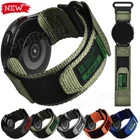 For Samsung Galaxy Watch 4 5 6 7 Classic Active Rugged Canvas Nylon Band Strap