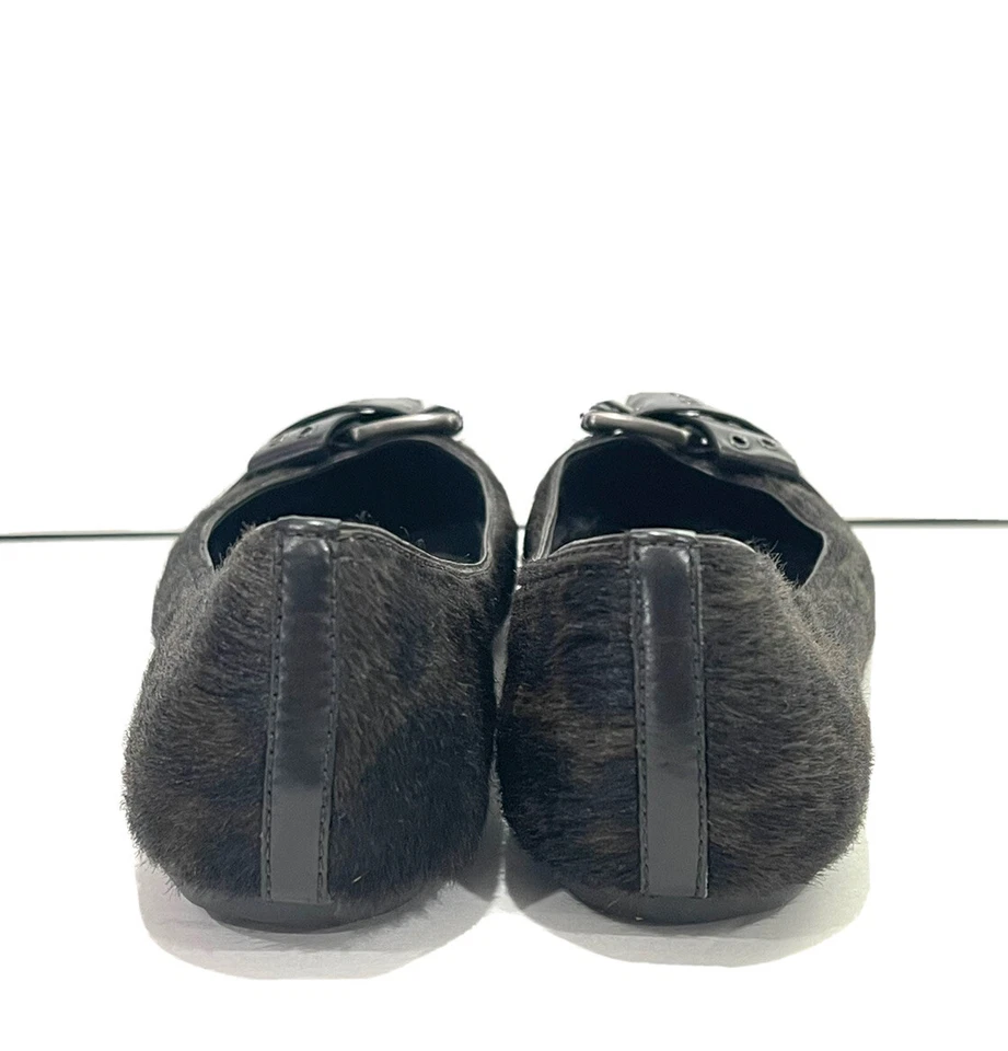 Brian Atwood animal print calf hair flats shoes womens size 6/36 Foto 4 de 4