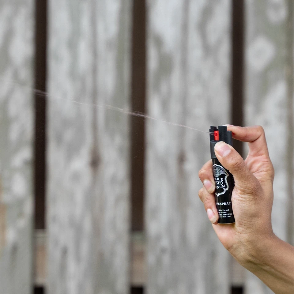 PACK de 3 spray de pimienta Police Magnum 3/4 oz bloqueo de seguridad defensa protección de seguridad Foto 4 de 4