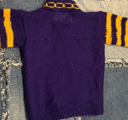 Vintage Knit Cardigan Washington Huskies Football Sweater USA Kids Baby Toddler - Picture 10 of 11