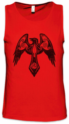 Nordic Crow Herren Tank Top Arsen Celtic Irminsul Raven Munin Hugin Krähe Norse