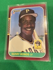 1987  BARRY  BONDS   ROOKIE   DONRUSS #163    GEM  MINT    BASEBALL OPENING  DAY