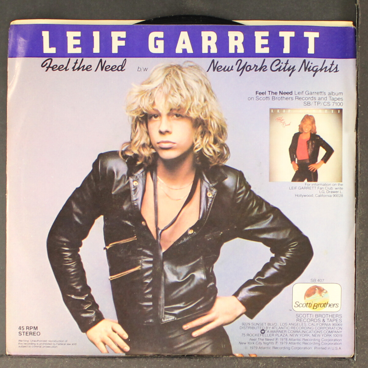 LEIF GARRETT レイフギャレット D25Y LEIF GARRETT / The Best Of Leif Garrett – TICRO MARKET