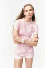 New Chanel Coco Beach 2025 Collection T-Shirt Pink size 38