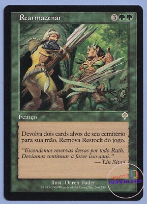 Restock Portuguese Mtg MISPRINT. Different name between title and textbox