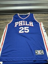 Ben Simmons Philadelphia 76ers Jersey Mens Large Blue Fanatics NBA Basketball