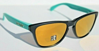 OAKLEY Frogskins XS Small/Youth Sunglasses Matte Poseidon/24k Iridium NEW OJ9006 - Image 1 of 4