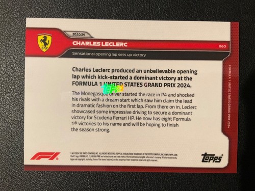 *PICK YOUR CARD* 2024 Topps Now Formula 1 F1 Base Set (UPDATED Jan 22, 2025) - 第 130/172 張圖片