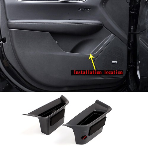 Front Car Door Armrest Storage Box Tray With Cushion For Cadillac XT5