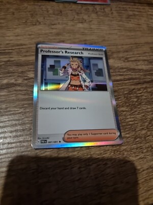 Professor's Research - 087/091 - Holo Rare - Sc & Vi: Paldean Fates - Pokemon