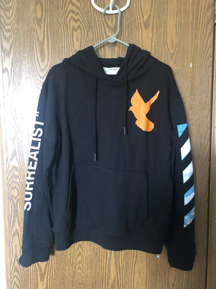 OFF-WHITE c/o VIRGIL Surrealist Clouds Hoodie Black Size Small | eBay