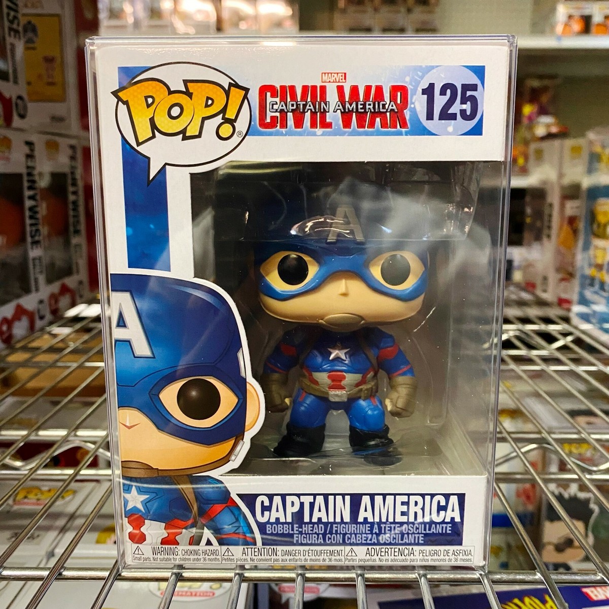 Funko Pop Marvel Civil War : CAPTAIN AMERICA #125 Vinyl