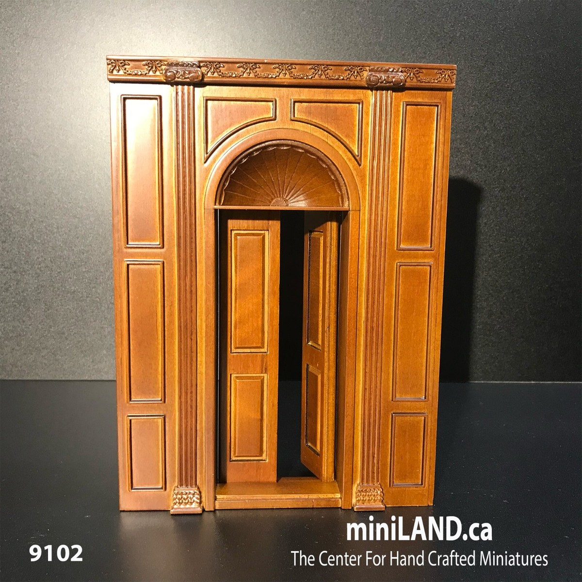 Victorian DOOR wall PANEL MANOR dollhouse miniature 1:12 wooden