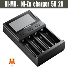 4A Fast Smart Battery Charger Li-ion Ni-MH Ni-Zn AA AAA with LCD Display   