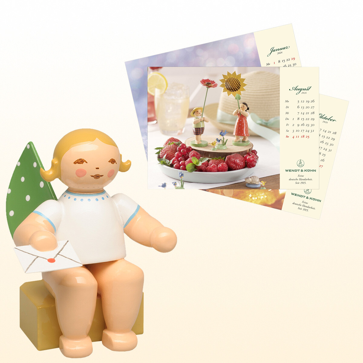 Sonderangebot! Wendt & Kühn SET Kalenderblätter & Kalenderfigur 2024 Fachhändler
