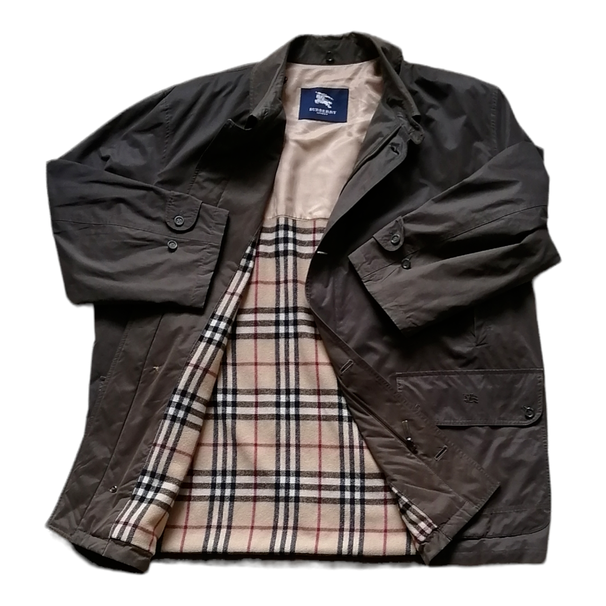 Vintage Burberry London nova check Men's jacket coat green Vintage Burberry London nova check Men's jacket coat green