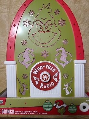 GEMMY*2024*The Grinch *Who-Ville Christmas RADIO*Dr Seuss Enterprises* NIB