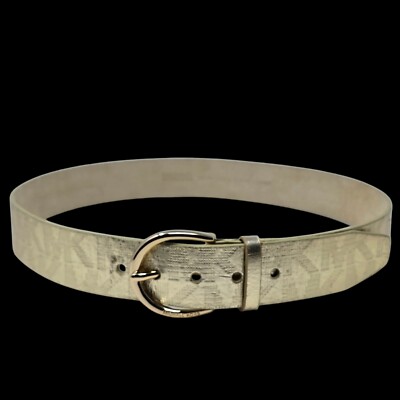 Michael Kors Leather Belt Size Large New Michael Kors Belt White Size Large Leather main image 2