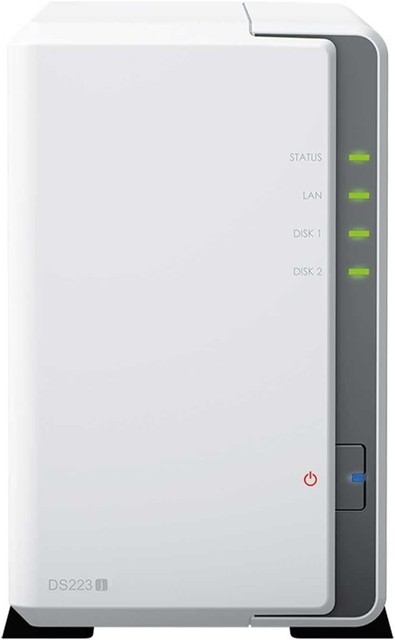 Synology Diskstation DS223J Nas Server Desktop 2 Alloggiamenti CPU Quadcore