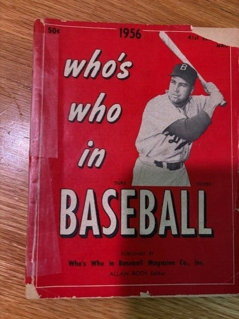1956 Who's Who in Baseball Magazine DUKE SNIDER Cover 41st Edition