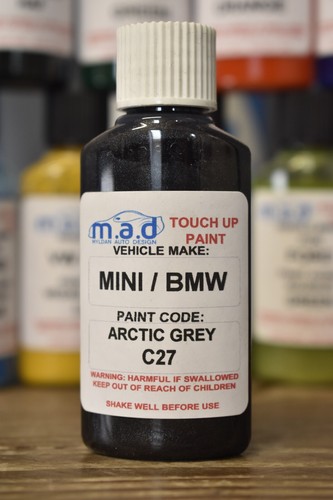 BMW ARCTIC GREY C27 PAINT TOUCH UP KIT 30ML M 1 2 3 4 5 7 8 SERIES X1 ...